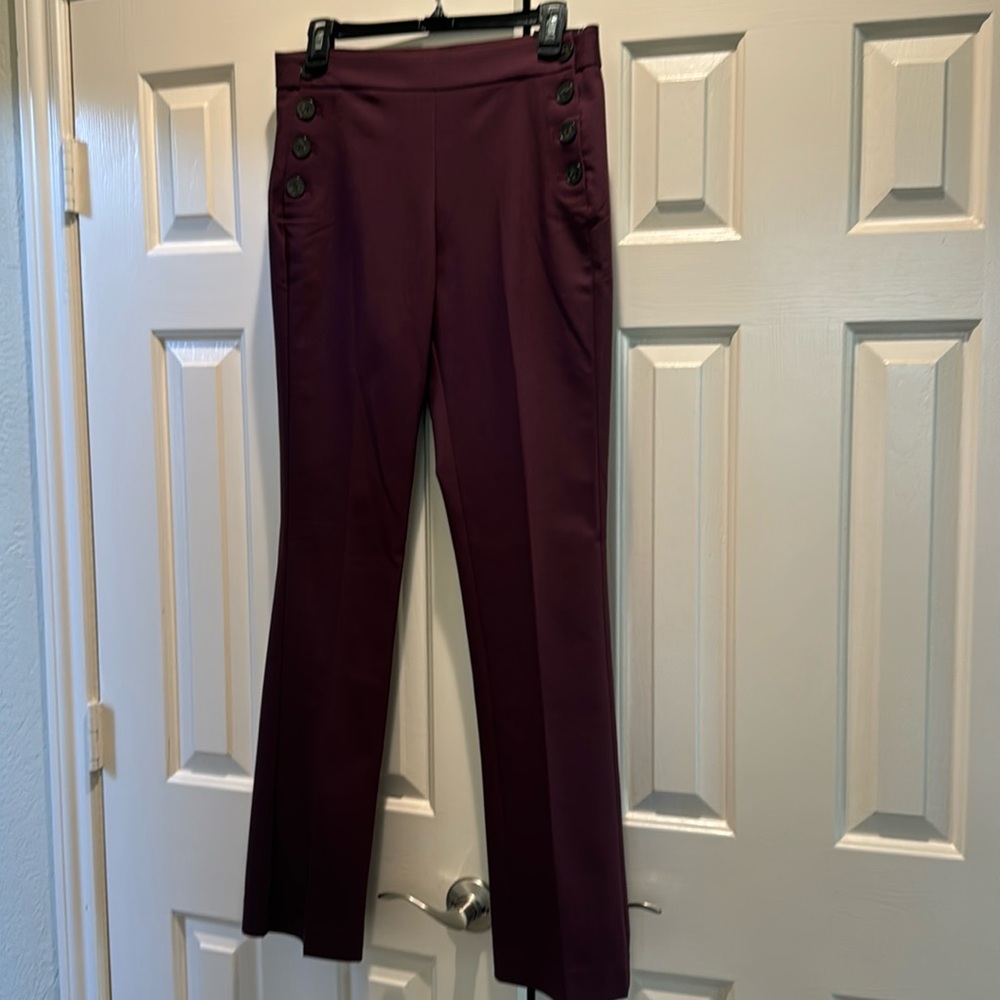 EXPRESS COLUMNIST BURGUNDY PANTS. Size 6
